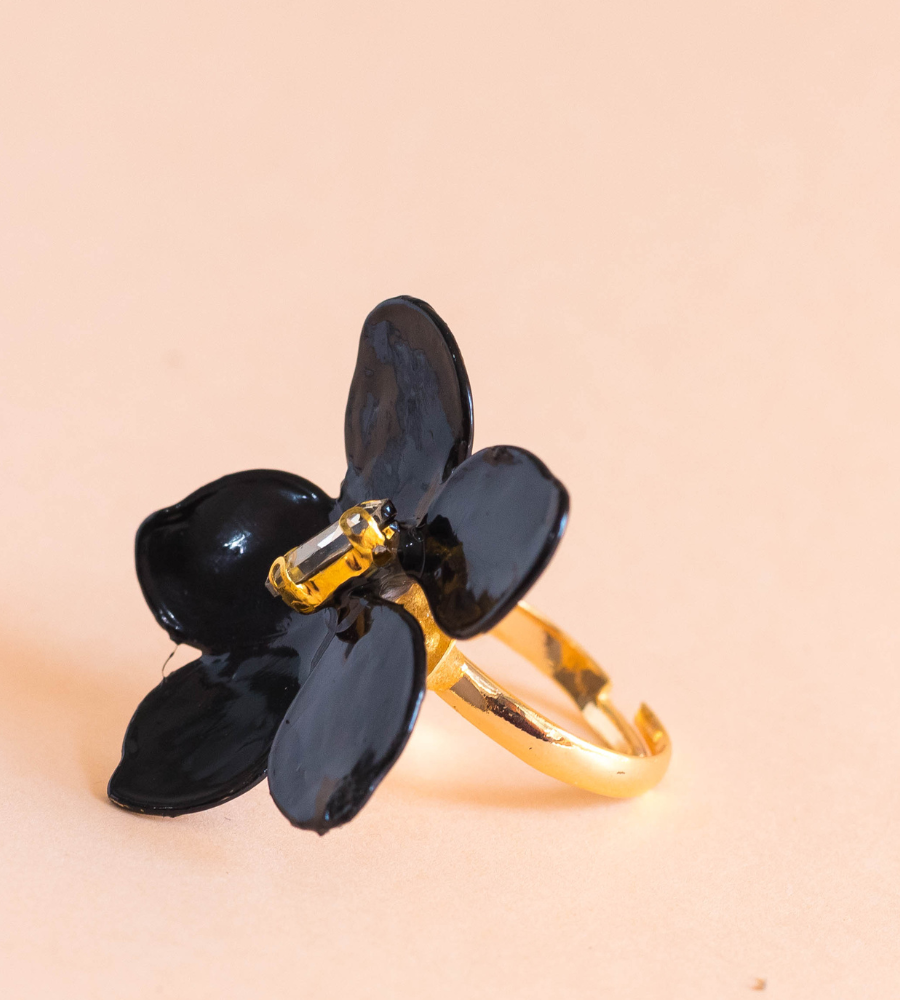 Anillo jazmín negro