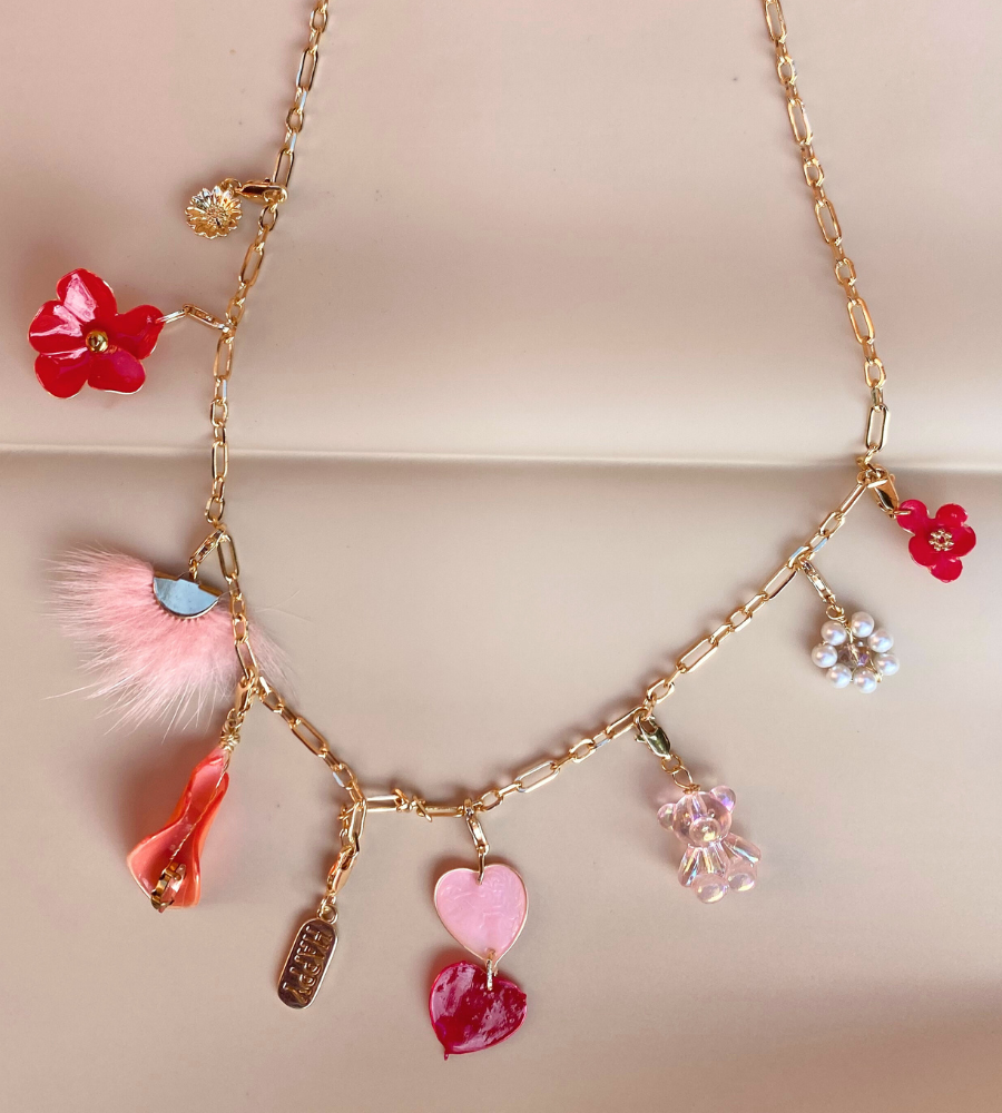 Chunky Necklace Pink