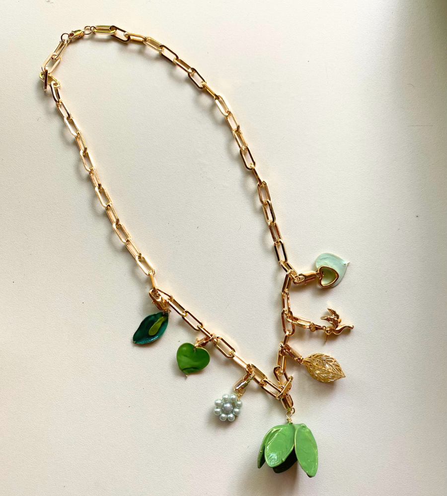 Chunky Necklace Green