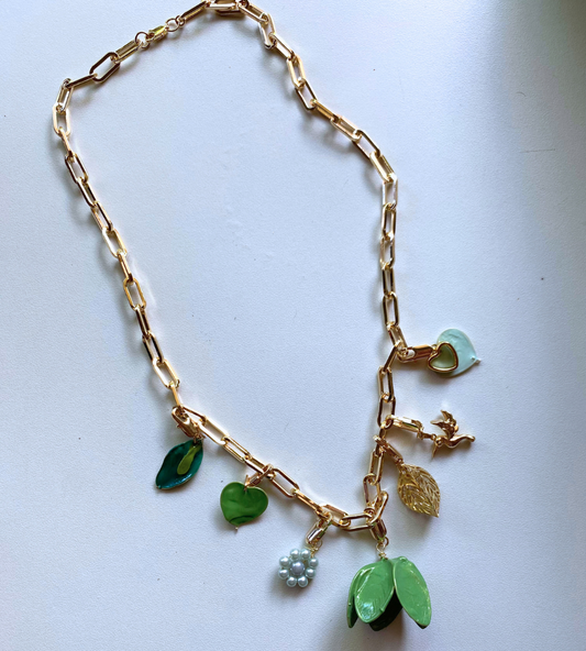 Chunky Necklace Green